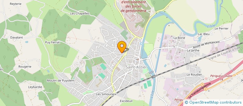 localisation de l'entreprise EXAGERM à SAINT-ASTIER