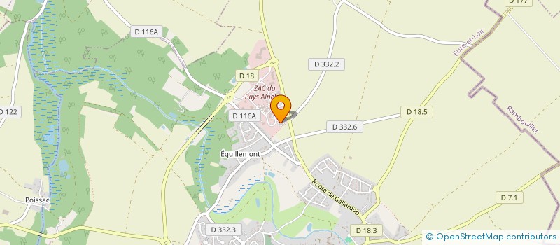 localisation de l'entreprise EXAGO SERVICES à AUNEAU-BLEURY-SAINT-SYMPHORIEN