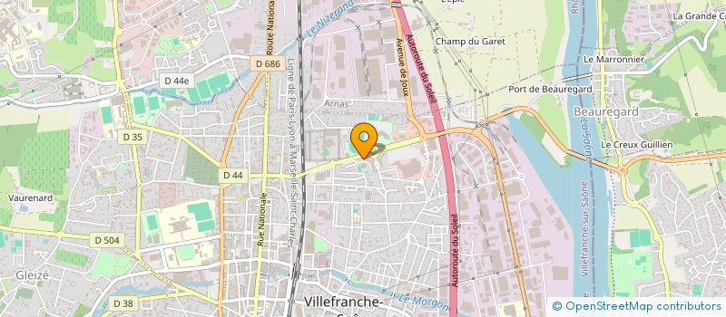 localisation de l'entreprise EXAGONES à VILLEFRANCHE-SUR-SAONE