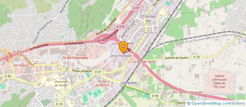 localisation de l'entreprise EXAIL ROBOTICS  LA GARDE