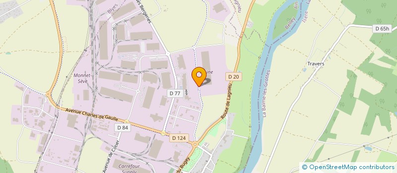 localisation de l'entreprise EXAL  SAINT-VULBAS