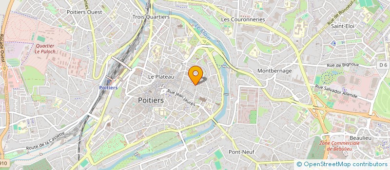 localisation de l'entreprise EXALIA SYSTEMS à POITIERS