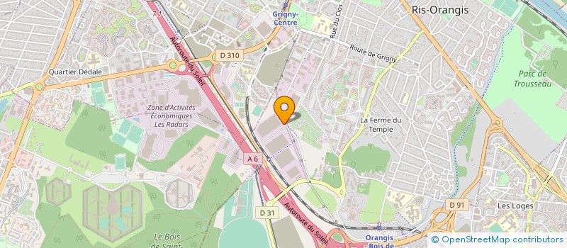 localisation de l'entreprise EXALIANS CONSULTING, INGENIERIE & TECHNOLOGIES à RIS-ORANGIS