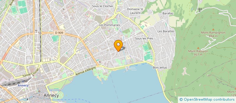localisation de l'entreprise EXALIOR à ANNECY
