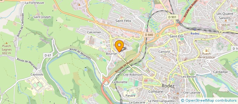 localisation de l'entreprise EXALLIANCE à RODEZ