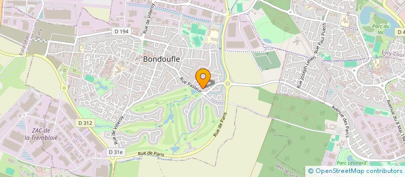 localisation de l'entreprise EXALTIM IMMO à BONDOUFLE