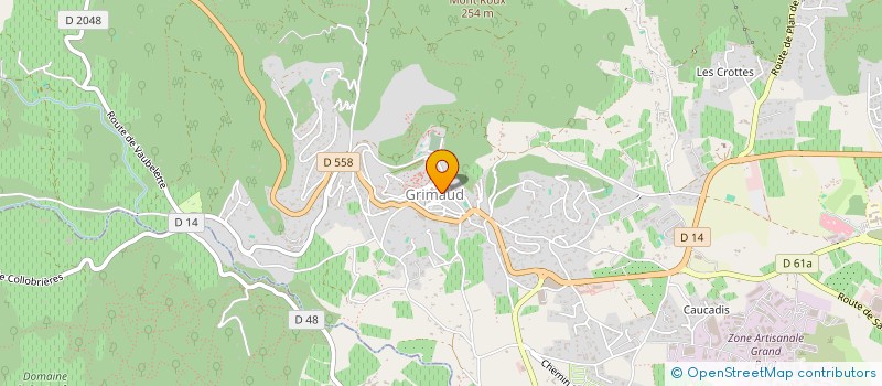 localisation de l'entreprise EXALUDE  GRIMAUD