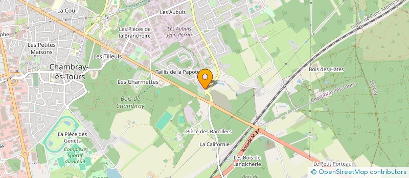 localisation de l'entreprise EXALYSFORMATION  CHAMBRAY-LES-TOURS