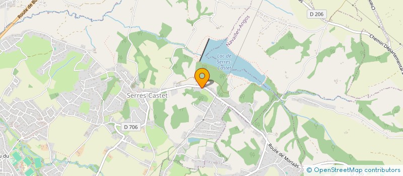 localisation de l'entreprise EXAMECA MESURE  SERRES-CASTET
