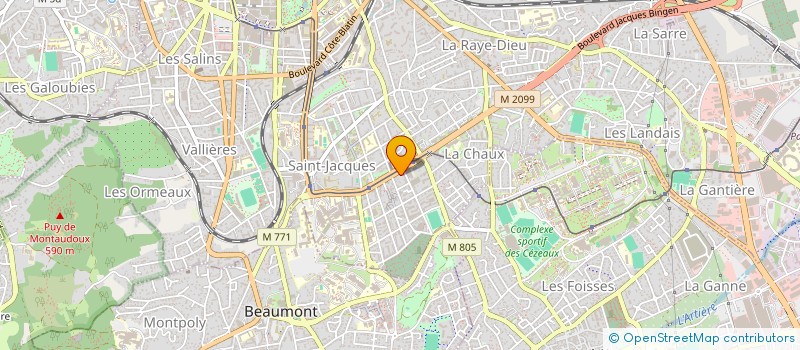 localisation de l'entreprise EXANALYS MS  CLERMONT-FERRAND