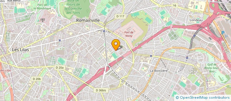 localisation de l'entreprise EXAPARTS à ROMAINVILLE