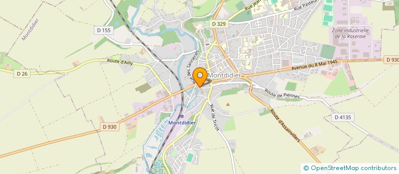 localisation de l'entreprise EXAPRO à MONTDIDIER