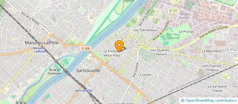 localisation de l'entreprise EXAPROS à SARTROUVILLE