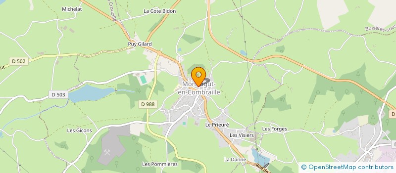 localisation de l'entreprise EXARCHAT EGLISE CATHOLIQUE CAMEROUNAISE  MONTAIGUT-EN-COMBRAILLE