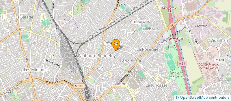 localisation de l'entreprise EXARIUS à TOULOUSE