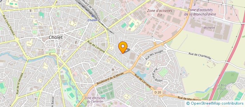 localisation de l'entreprise EXARTE à CHOLET