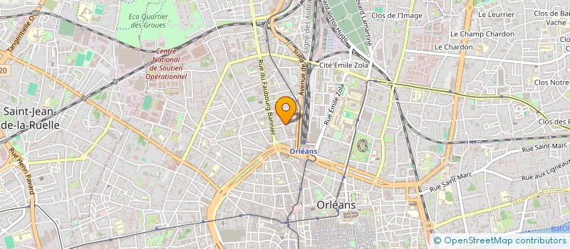 localisation de l'entreprise EXASBAT CONSEIL à ORLEANS