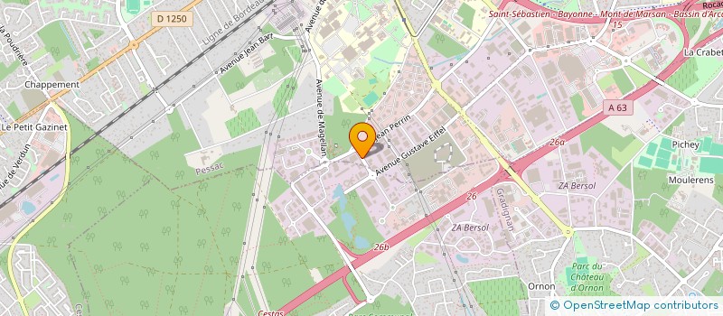 localisation de l'entreprise EXASERVICE à PESSAC