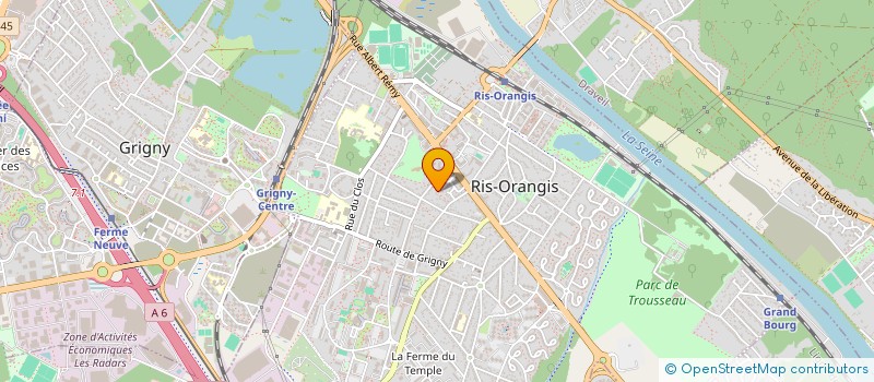 localisation de l'entreprise EXASIS à RIS-ORANGIS