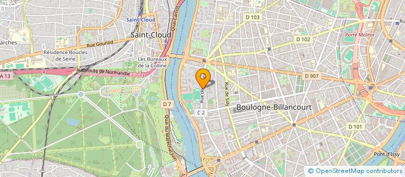 localisation de l'entreprise EXATIS  BOULOGNE-BILLANCOURT