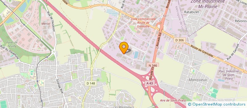 localisation de l'entreprise EXATOLE  SAINT-PRIEST