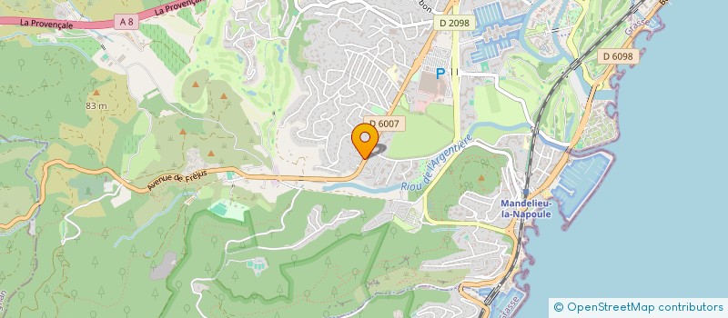localisation de l'entreprise EXAUCE PACA à MANDELIEU-LA-NAPOULE