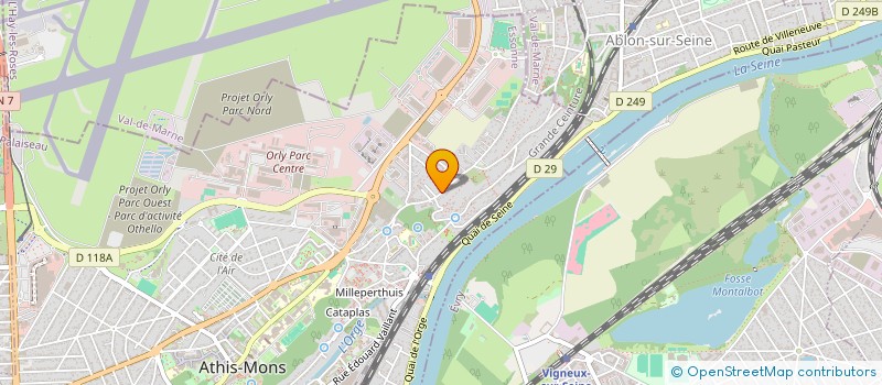 localisation de l'entreprise EXAUDIS IMMO à ATHIS-MONS