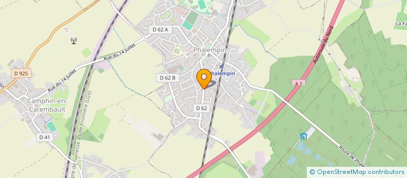 localisation de l'entreprise EXAWATT à CAMPHIN-EN-CAREMBAULT