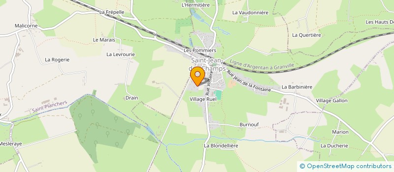 localisation de l'entreprise EXBABUR  SAINT-JEAN-DES-CHAMPS