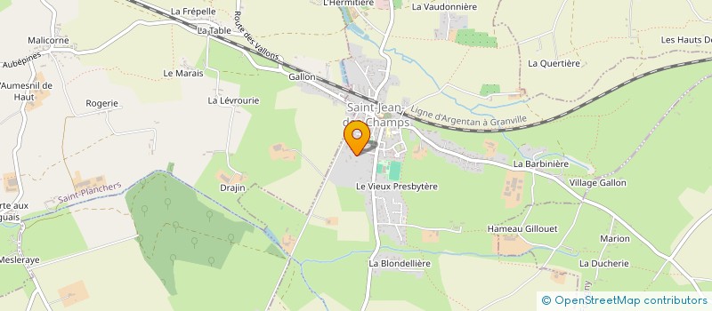 localisation de l'entreprise EXBAPRO  SAINT-JEAN-DES-CHAMPS