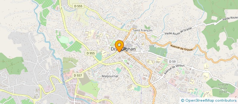 localisation de l'entreprise EXBER  DRAGUIGNAN