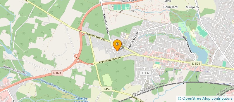 localisation de l'entreprise EXBOGOSS PROMOTION  SAINT-PAUL-LES-DAX