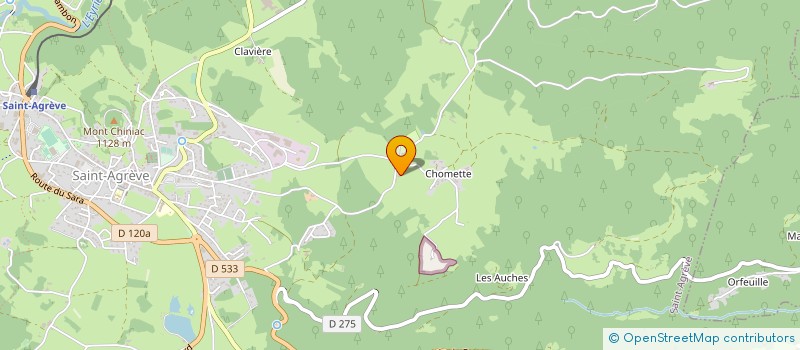 localisation de l'entreprise EXBRAYAT FRERES LACOUR à SAINT-AGREVE