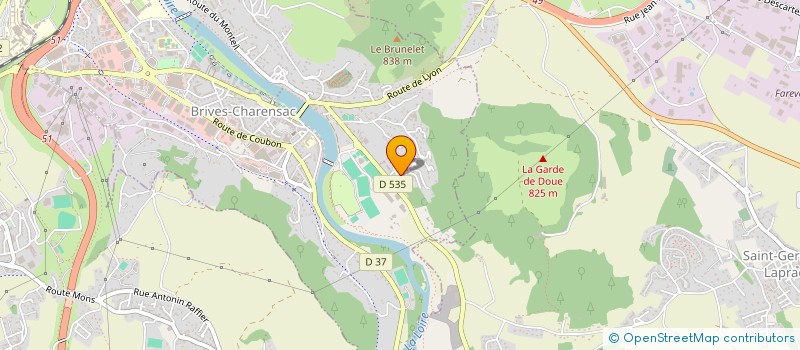 localisation de l'entreprise EXBRAYAT JOEL à BRIVES-CHARENSAC