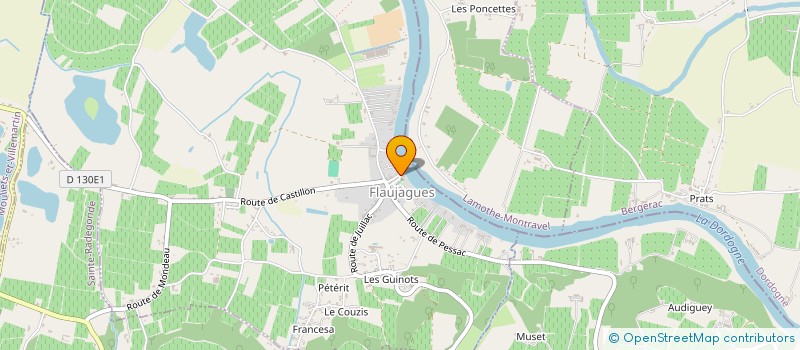 localisation de l'entreprise EXBURY  FLAUJAGUES