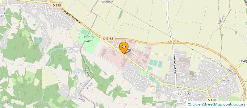 localisation de l'entreprise EXC à HEYRIEUX
