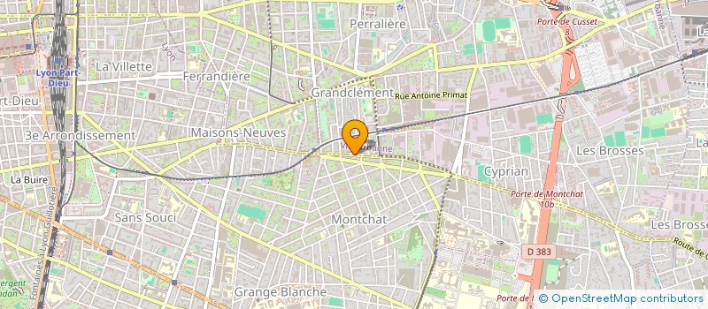 localisation de l'entreprise EXC AGENCEMENT D'INTERIEUR à LYON