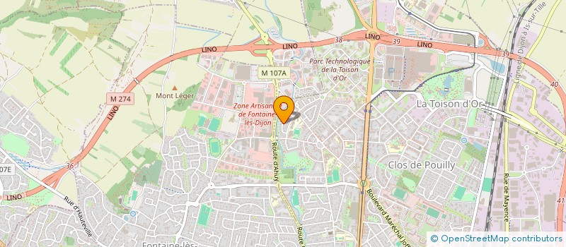 localisation de l'entreprise EXCA (EXPRESSION CULTURELLE ARTISTIQUE)  DIJON