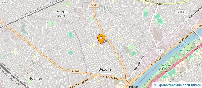 localisation de l'entreprise EXCALBUR CONTROLE à BEZONS