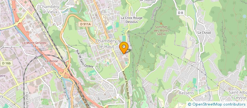 localisation de l'entreprise EXCALIBUR à CHAMBERY