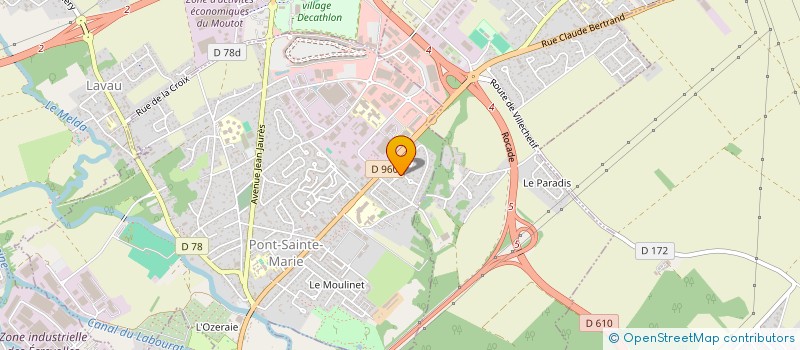 localisation de l'entreprise EXCALIBUR CHAMPAGNE  TROYES