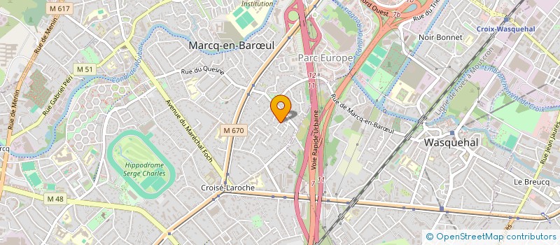 localisation de l'entreprise EXCAP à MARCQ-EN-BARŒUL