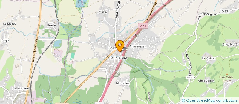 localisation de l'entreprise EXCAVALP TP  SAINT-FELIX