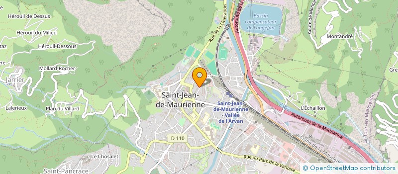 localisation de l'entreprise EXCEDANSE  SAINT-JEAN-DE-MAURIENNE