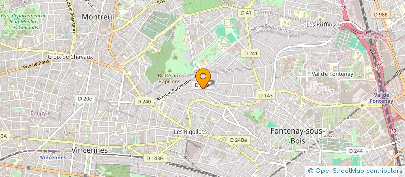 localisation de l'entreprise EXCEL à FONTENAY-SOUS-BOIS