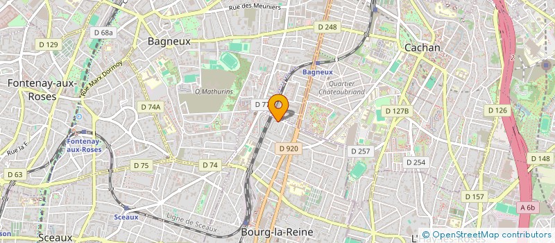 localisation de l'entreprise EXCEL BATIMENT à BOURG-LA-REINE