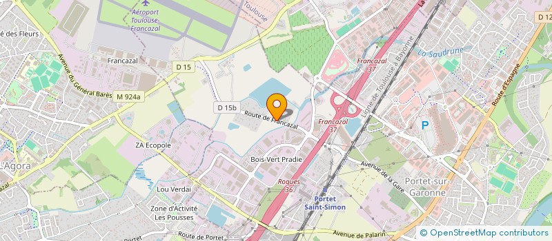 localisation de l'entreprise EXCEL-BOIS  PORTET-SUR-GARONNE