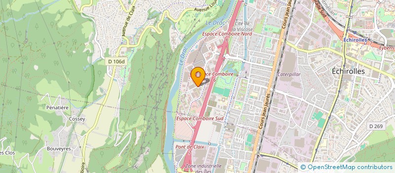 localisation de l'entreprise EXCEL CARS 38 à ECHIROLLES