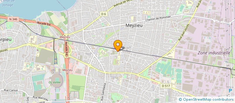 localisation de l'entreprise EXCEL CONSTRUCTIONS à MEYZIEU