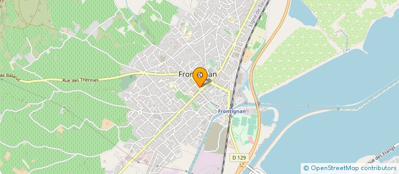 localisation de l'entreprise EXCEL'EN COURS à FRONTIGNAN